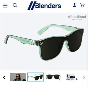NWT Blenders Eyewear Millenia X2 Sage Cage polarized sunglasses UNISEX